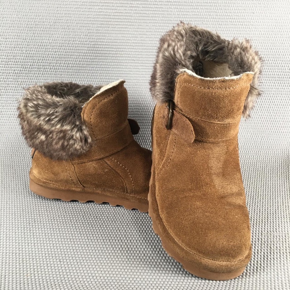BEARPAW Women's Koko Boot Hickory Tan Suede. Women Size 7